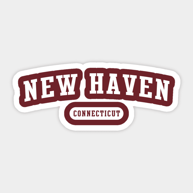 New Haven, Connecticut Sticker by Novel_Designs